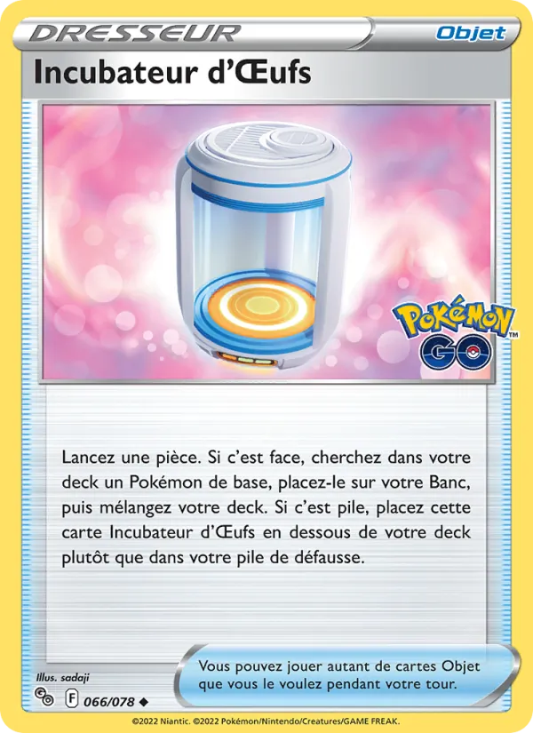 Incubateur d'Œufs, Pokémon GO 066