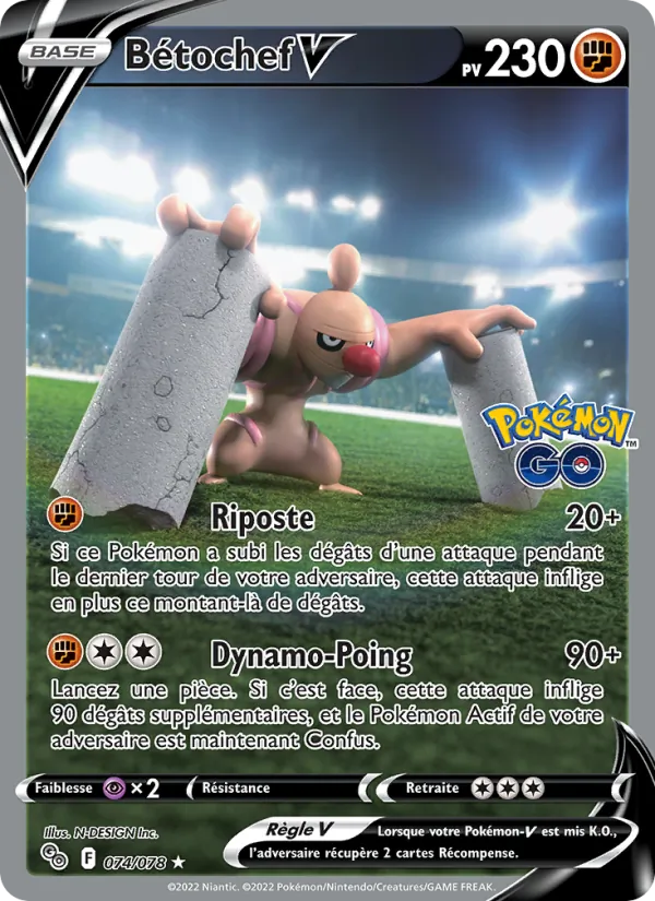 Bétochef V, Pokémon GO 074