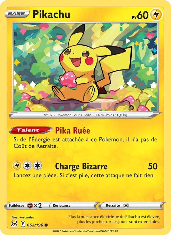 Pikachu, Origine Perdue 052