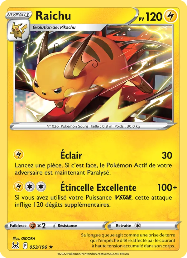 Raichu, Origine Perdue 053