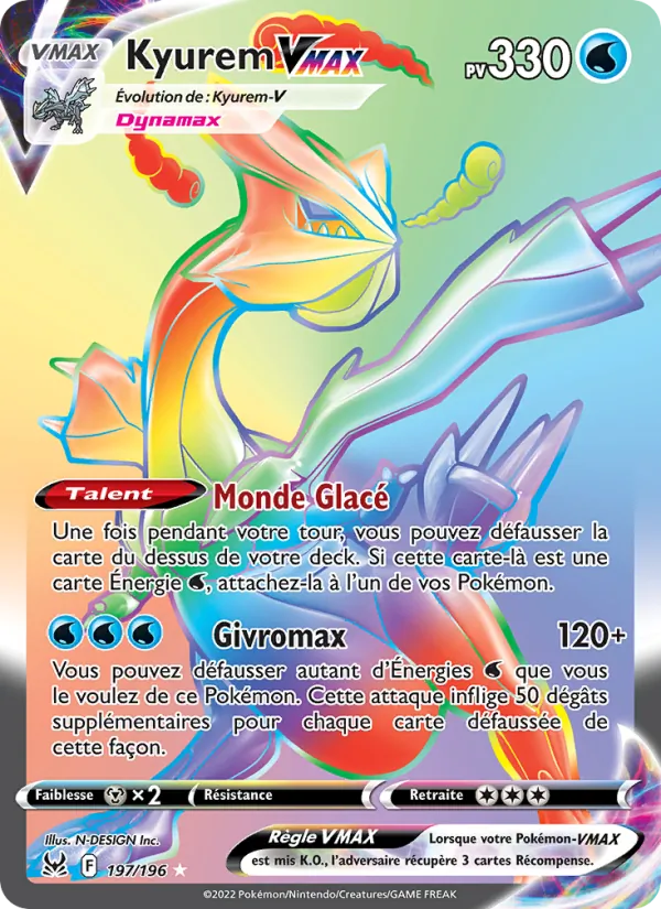 Kyurem VMAX, Origine Perdue 197