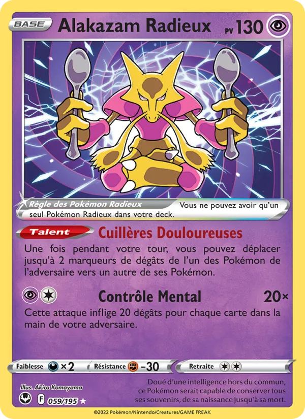 Alakazam Radieux, Tempête Argentée 059