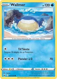 Wailmer, Zénith Suprême 031