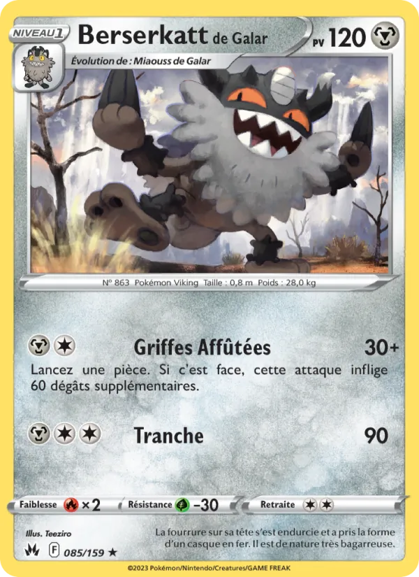 Berserkatt de Galar, Zénith Suprême 085