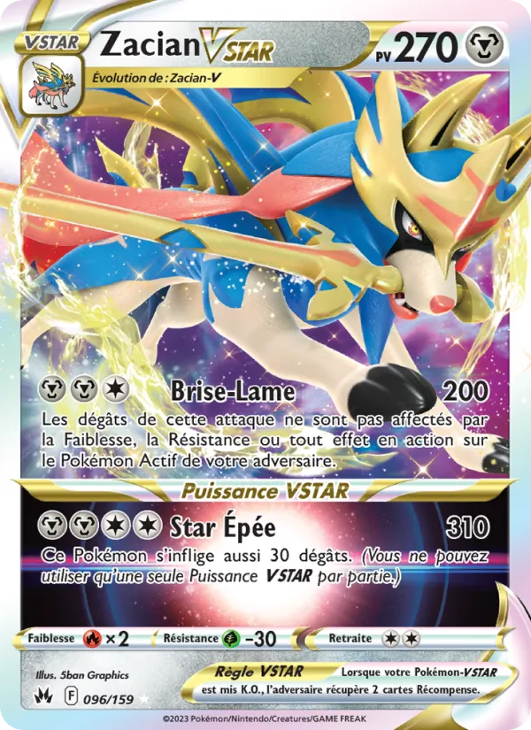 Zacian VSTAR, Zénith Suprême 096