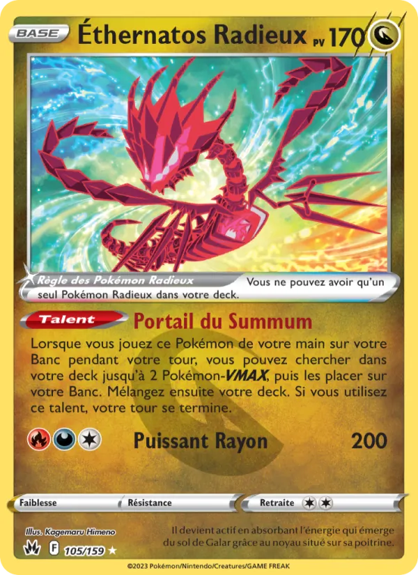 Éthernatos Radieux, Zénith Suprême 105