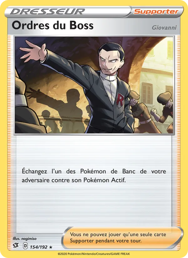 Ordres du Boss (Giovanni), Clash des Rebelles 154