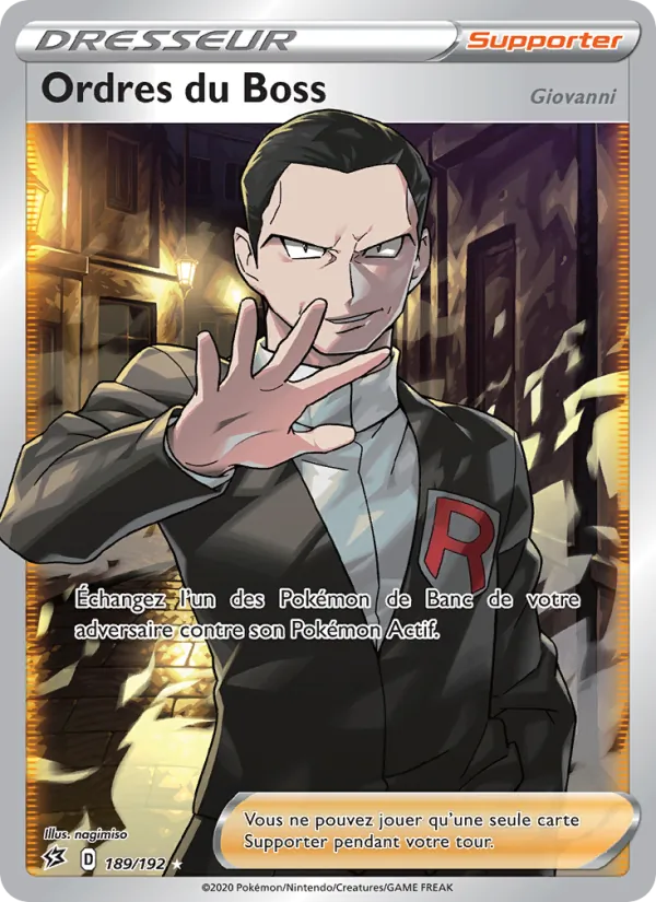 Ordres du Boss (Giovanni), Clash des Rebelles 189