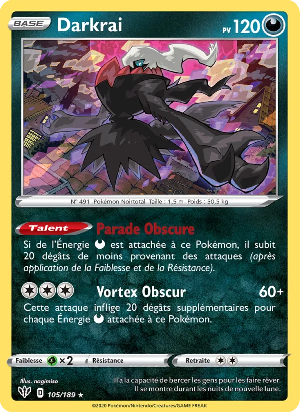 Darkrai, Ténèbres Embrasées 105
