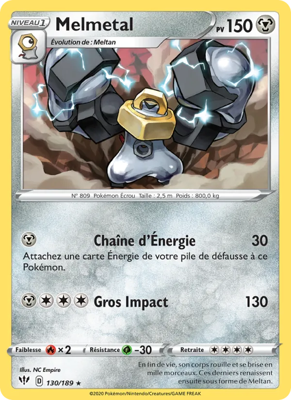 Melmetal, Ténèbres Embrasées 130