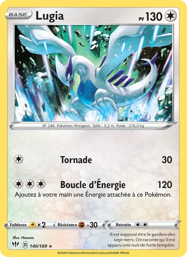 Lugia, Ténèbres Embrasées 140