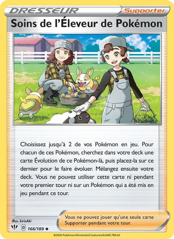 Soins de l'Éleveur de Pokémon, Ténèbres Embrasées 166