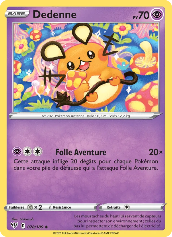 Dedenne, Ténèbres Embrasées 78