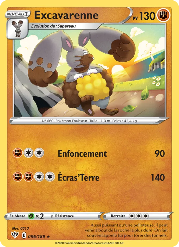 Excavarenne, Ténèbres Embrasées 96