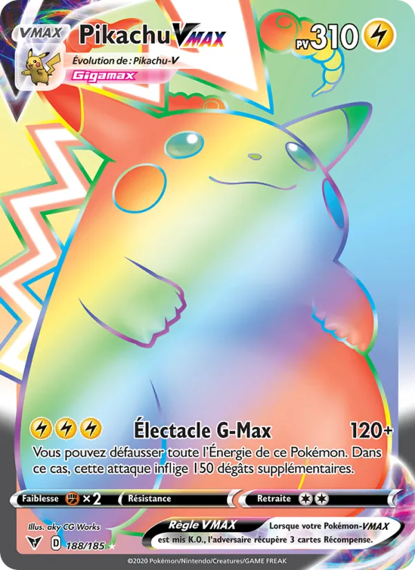 Pikachu VMAX, Voltage Éclatant 188