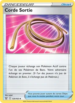 Corde Sortie, Styles de combat 125