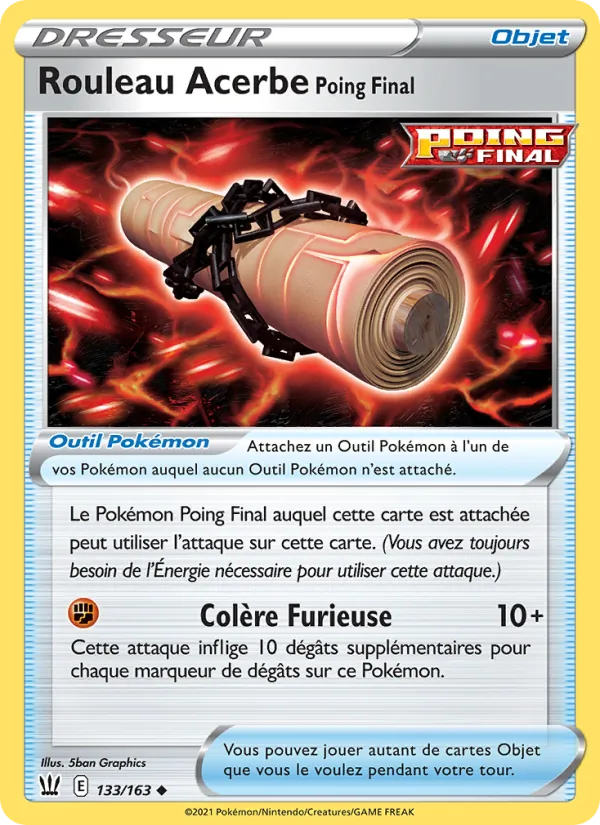 Rouleau Acerbe Poing Final, Styles de combat 133