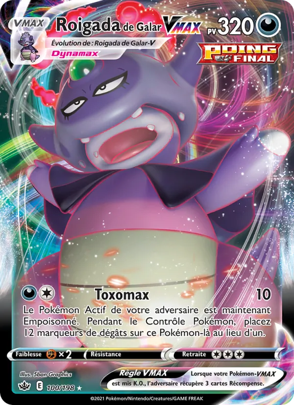 Roigada de Galar VMAX, Règne de Glace 100