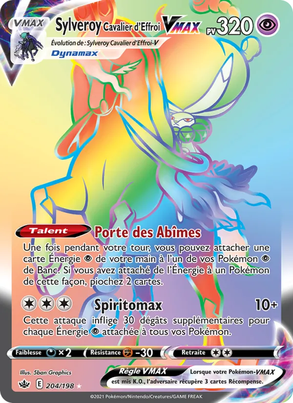 Sylveroy Cavalier d'Effroi VMAX, Règne de Glace 204