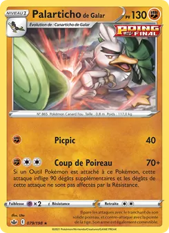 Palarticho de Galar, Règne de Glace 79
