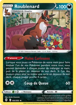 Roublenard, Évolution Céleste 105