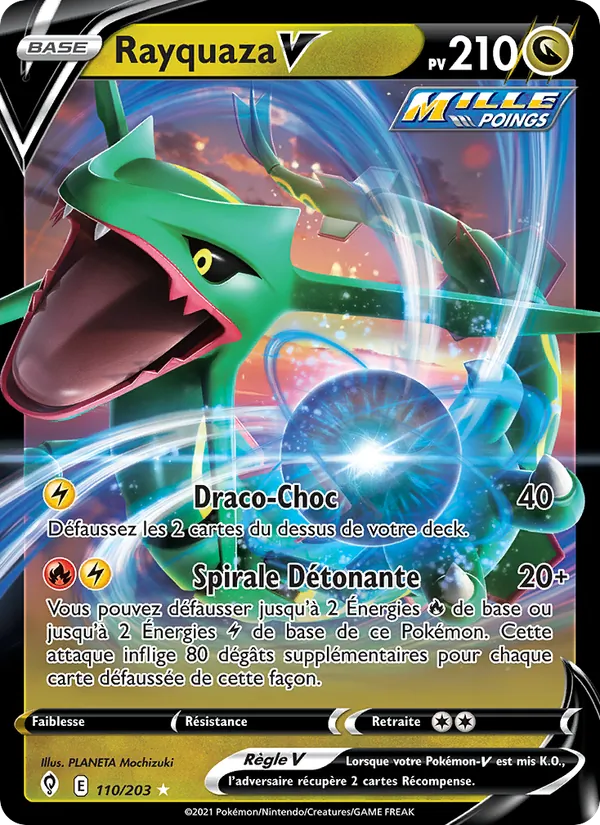 Rayquaza V, Évolution Céleste 110