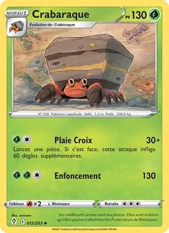 Crabaraque, Évolution Céleste 12