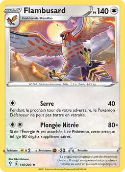Flambusard, Évolution Céleste 140