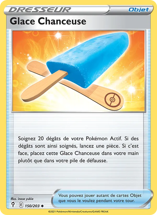 Glace Chanceuse, Évolution Céleste 150