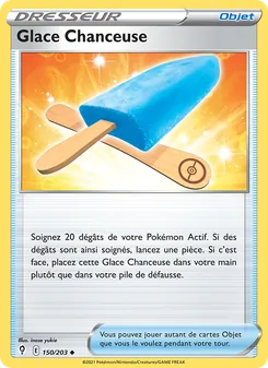 Glace Chanceuse, Évolution Céleste 150