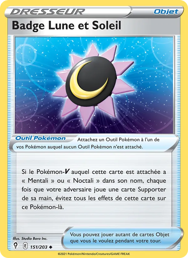 Badge Lune et Soleil, Évolution Céleste 151