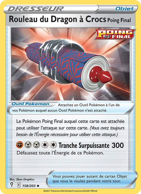 Rouleau du Dragon à Crocs Poing Final, Évolution Céleste 158
