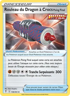 Rouleau du Dragon à Crocs Poing Final, Évolution Céleste 158