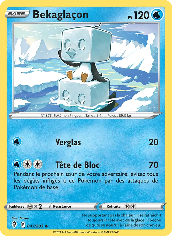 Bekaglaçon, Évolution Céleste 47