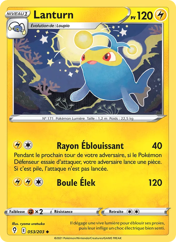 Lanturn, Évolution Céleste 53