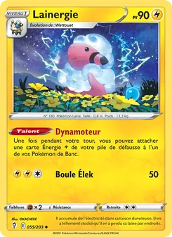 Lainergie, Évolution Céleste 55