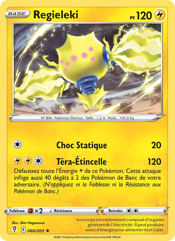 Regieleki, Évolution Céleste 60