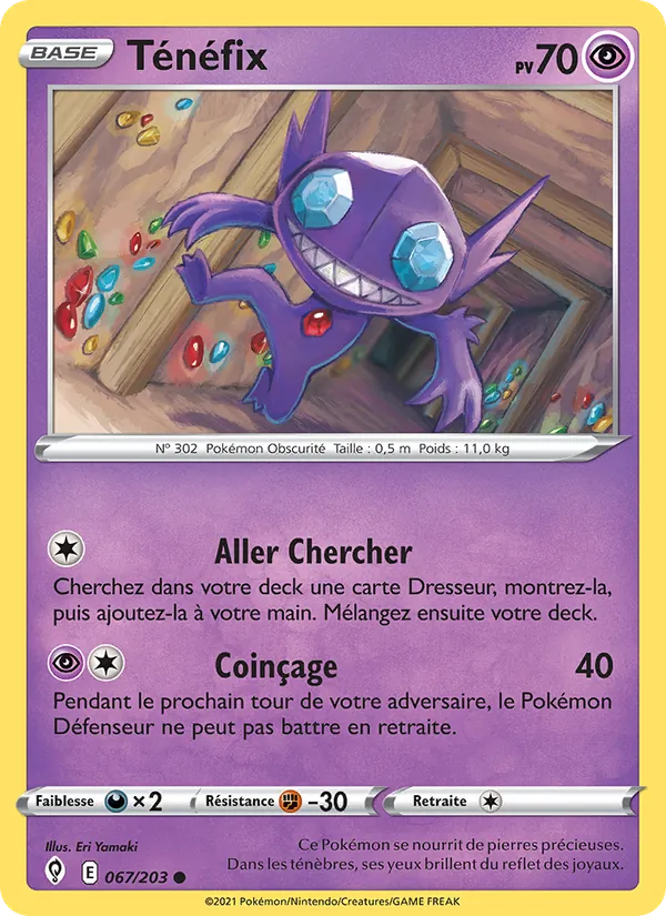 Ténéfix, Évolution Céleste 67