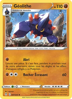 Géolithe, Évolution Céleste 87