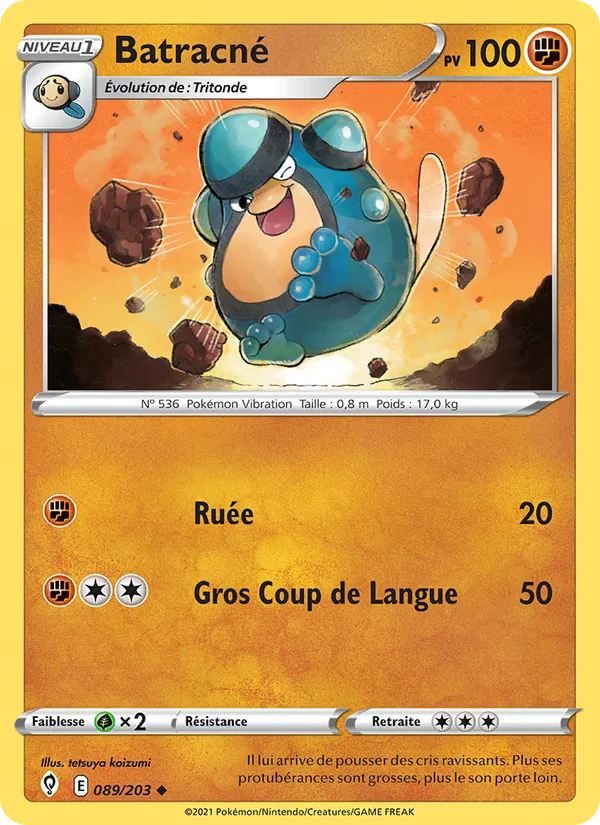 Batracné, Évolution Céleste 89