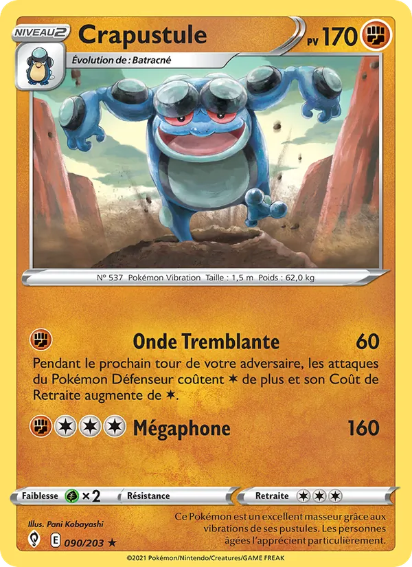 Crapustule, Évolution Céleste 90