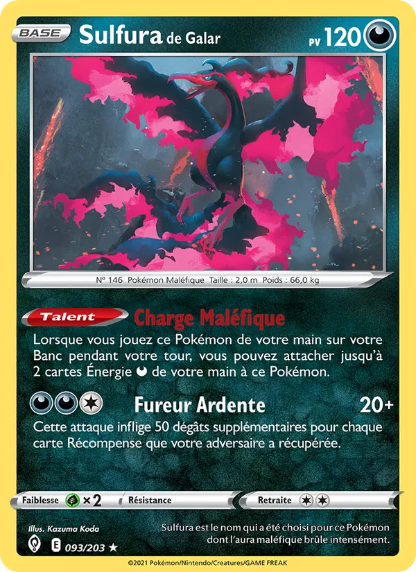 Sulfura de Galar, Évolution Céleste 93