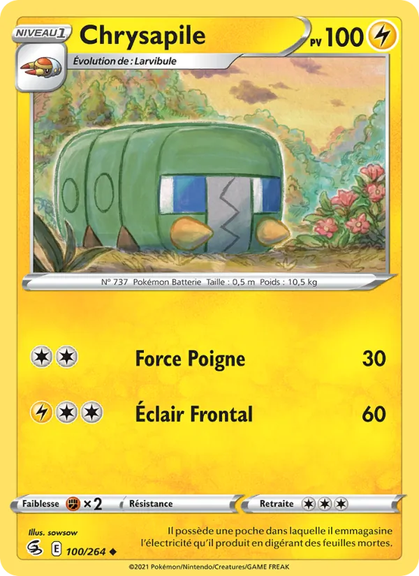 Chrysapile, Poing de Fusion 100