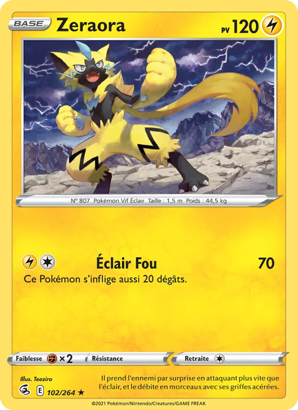 Zeraora, Poing de Fusion 102