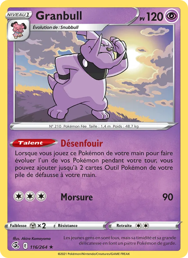 Granbull, Poing de Fusion 116