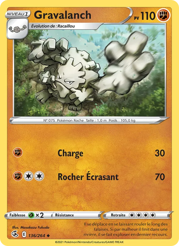 Gravalanch, Poing de Fusion 136