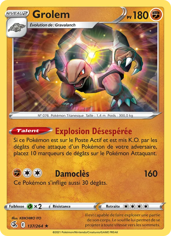 Grolem, Poing de Fusion 137