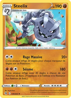 Steelix, Poing de Fusion 139