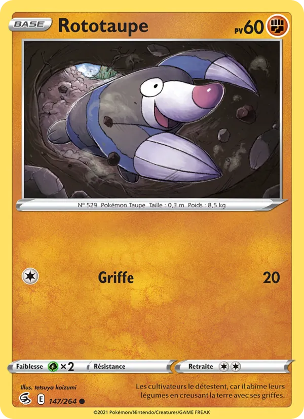 Rototaupe, Poing de Fusion 147