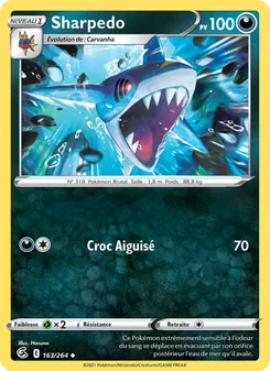 Sharpedo, Poing de Fusion 163